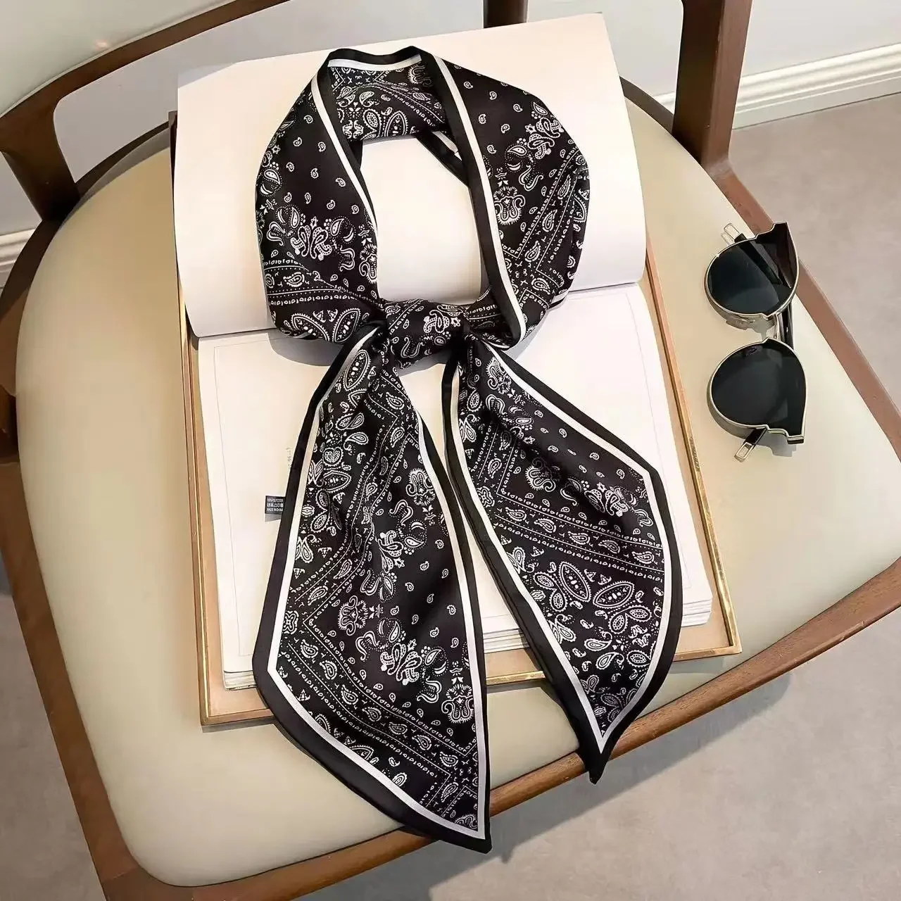 Luxury Bags Expensive - Desain Cetak Syal Tipis Motif Kotak-kotak,