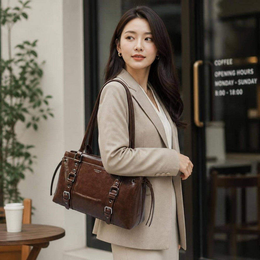 Structured Handbag Top Handle - Tas Tangan Wanita Bentuk Terstruktur yang