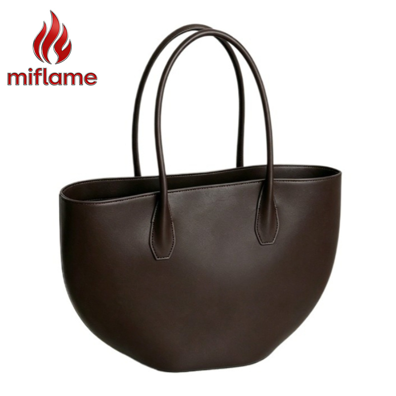 Structured Handbag Top Handle - Tas Selempang Wanita Mewah Bentuk Setengah