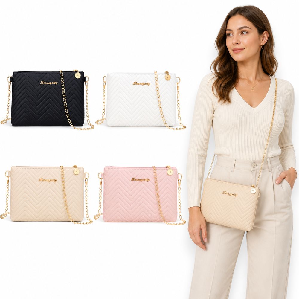 Tas Selempang Wanita Kulit PU  - Chain Crossbody Quilted ulasan dan harga