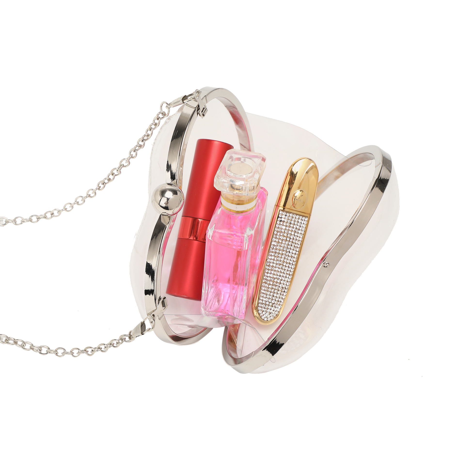 Tas Selempang Mini Akrilik Tra - Chain Crossbody Quilted ulasan dan harga
