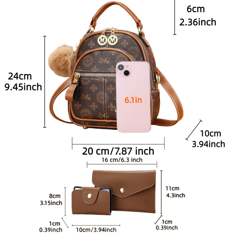 Set tas wanita 3-in-1, ransel  - Luxury Bags & Leather Repair Of Atlanta Photos ulasan dan harga