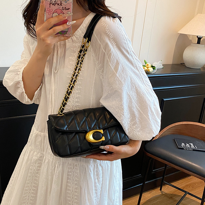 Tas Selempang Kulit Wanita Mod - Chain Crossbody Quilted ulasan dan harga