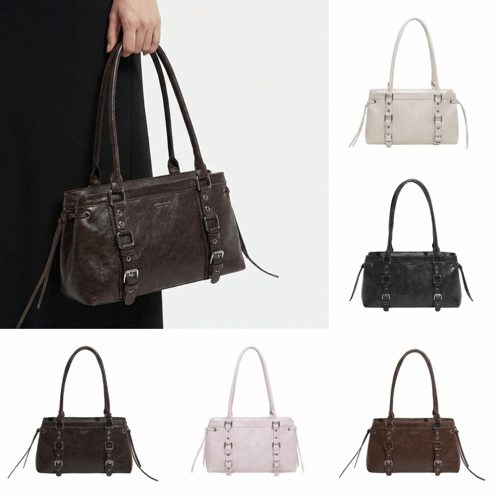 Tas Tangan Wanita Bentuk Terst - Structured Handbag Top Handle ulasan dan harga