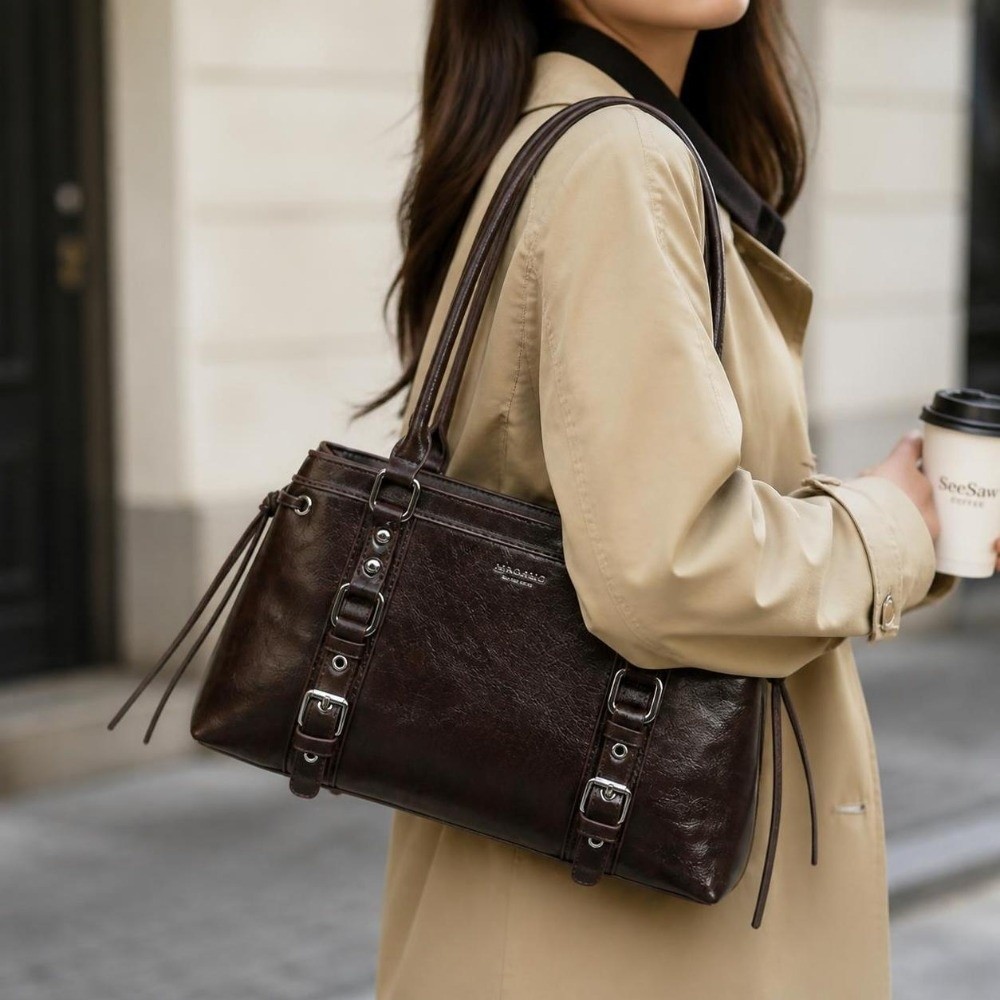 Tas Tangan Wanita Bentuk Terst - Structured Handbag Top Handle ulasan dan harga
