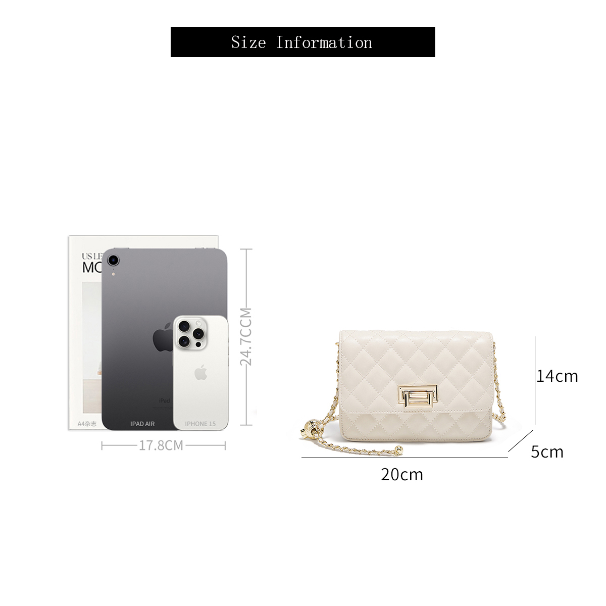 FOXER 2026 Tas Selempang Wanit - Chain Crossbody Quilted ulasan dan harga