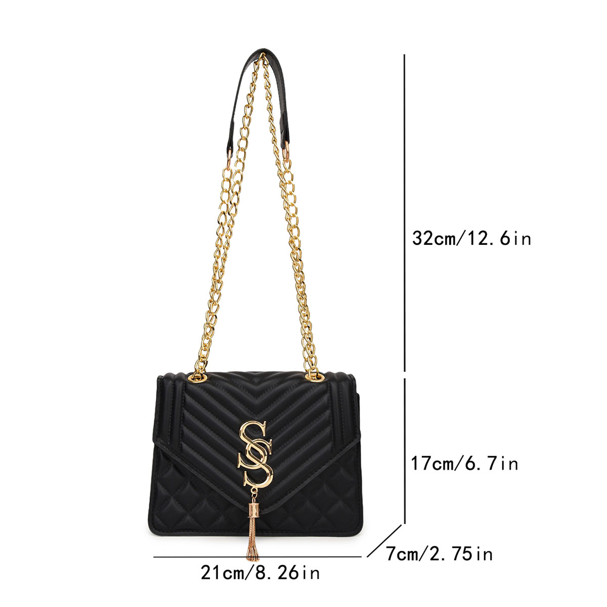 Tas Selempang Kotak Kecil Rant - Chain Crossbody Quilted ulasan dan harga