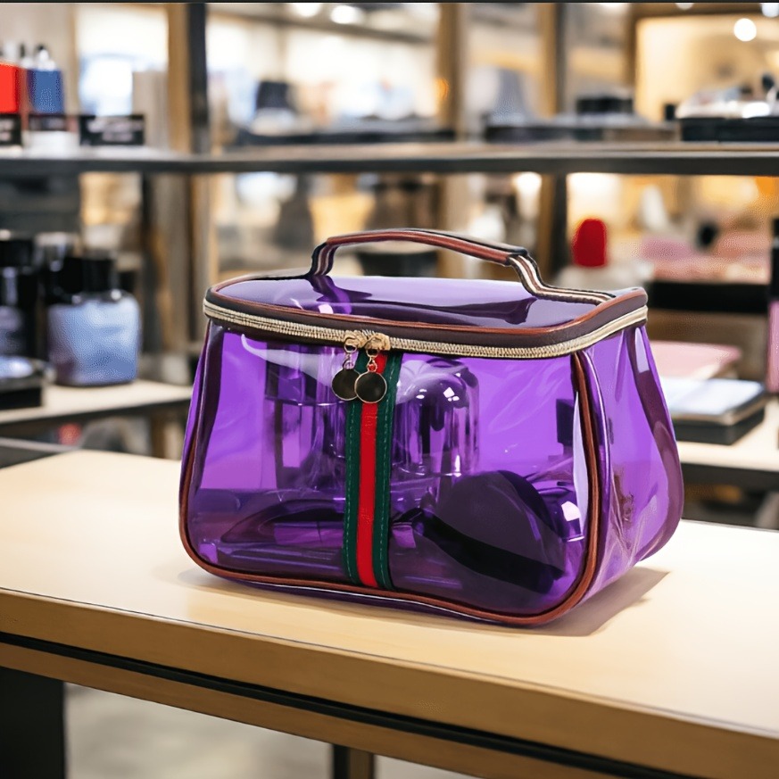 Tas Perlengkapan Mandi Transpa - Structured Handbag Top Handle ulasan dan harga