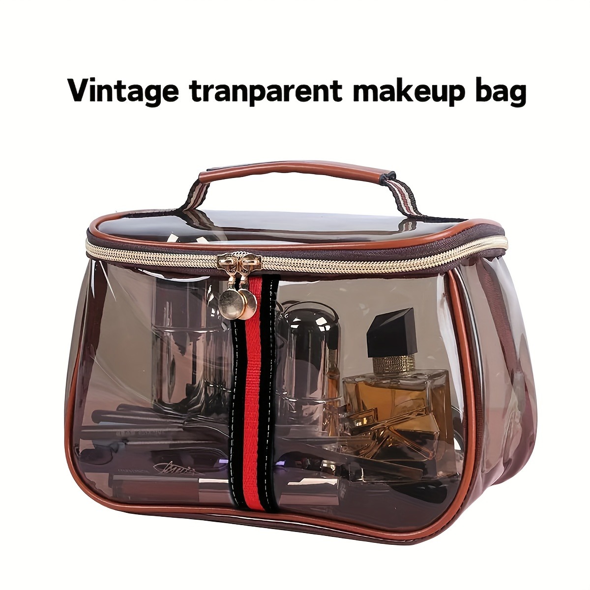 Tas Perlengkapan Mandi Transpa - Structured Handbag Top Handle ulasan dan harga