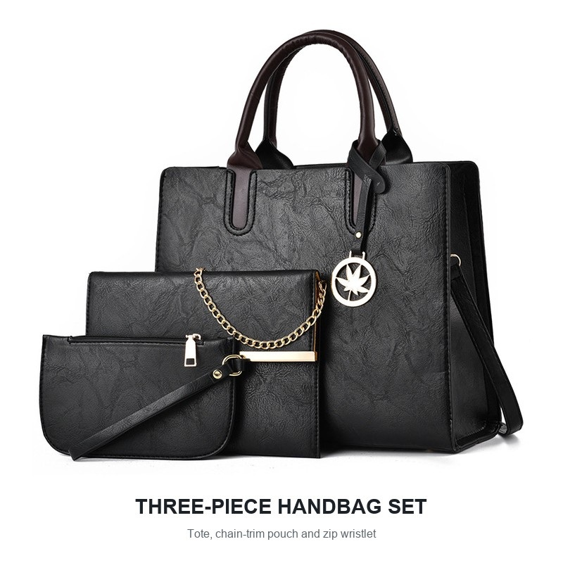 Set Tas Tangan Wanita 3 Buah,  - Structured Handbag Top Handle ulasan dan harga