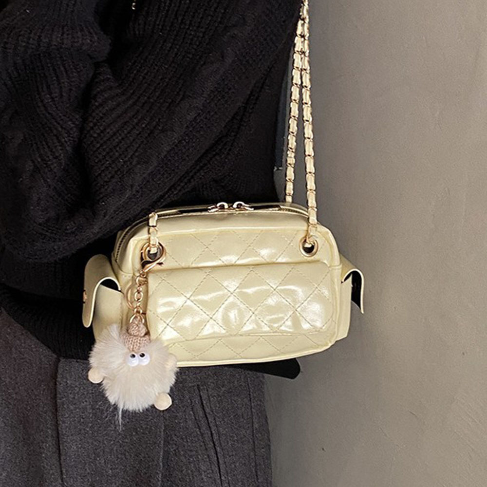 Tas Selempang Desain Rantai Po - Chain Crossbody Quilted ulasan dan harga